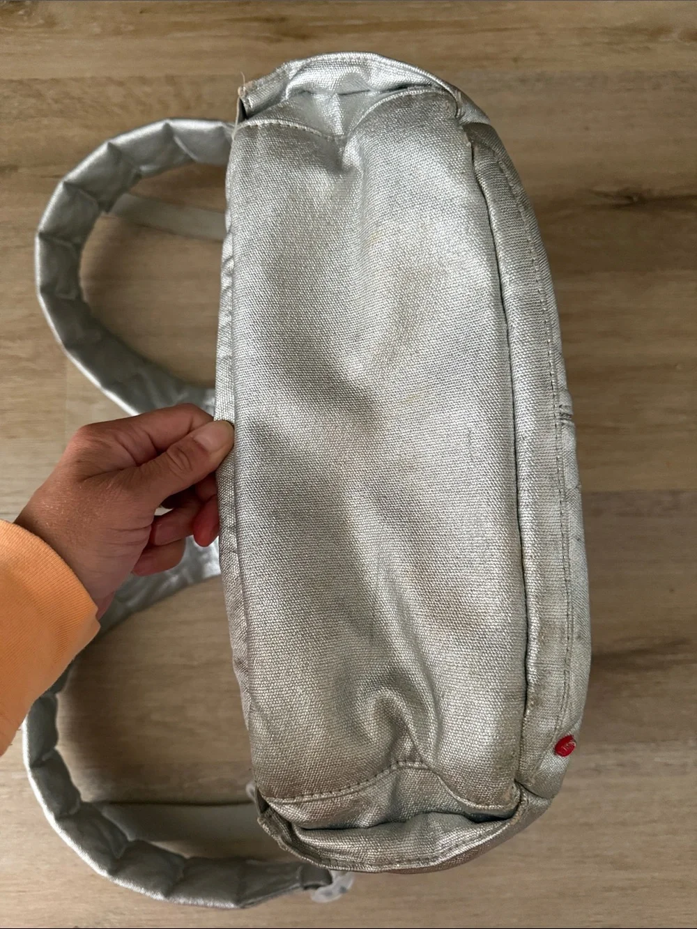 STATE Silver Metallic Kane Backpack